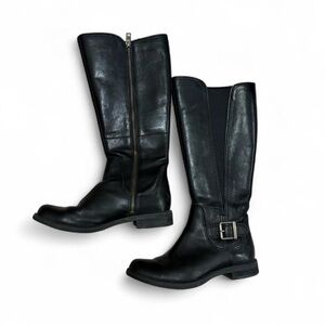 Timberland black leather riding boots size 7